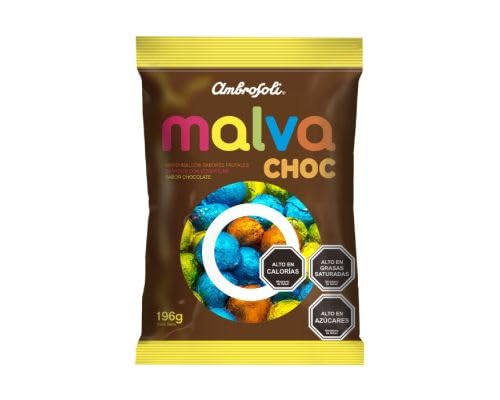 Ambrosoli Malva Choc, Chilean Marshmallow Candy, pack of 2 bag 196g each.