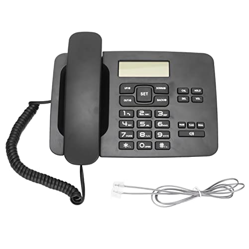 Teléfono alámbrico con pantalla LCD y contestadora miniatura 6
