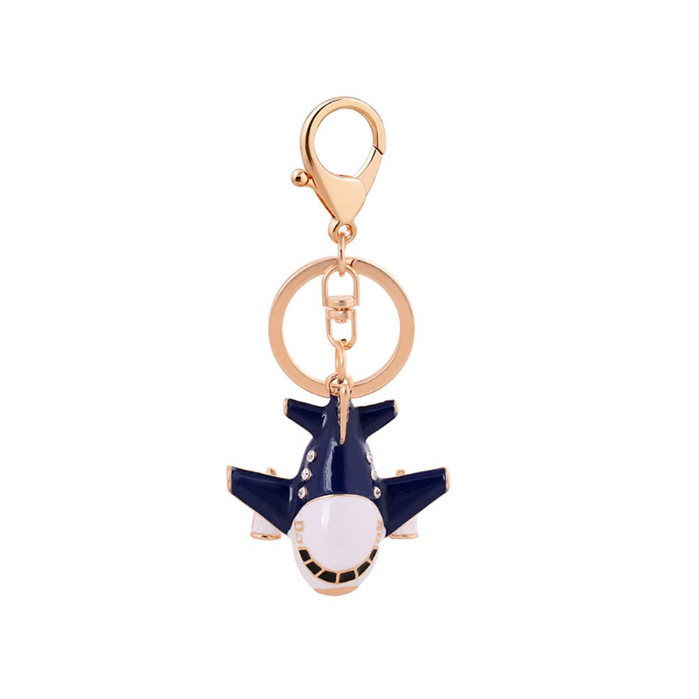 ARFUKA Keyring Airplane Pendant Keychain Metal Key Ring Bag Charm Christmas Birthday Gift Keyrings Key Chain Key Ring Holder for Men and Women