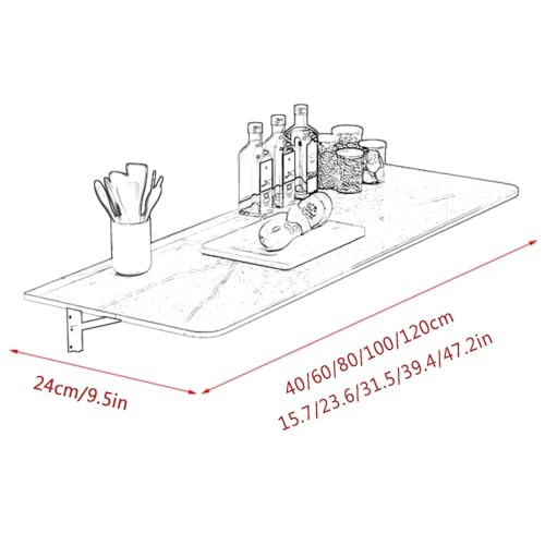 Table à manger pliante murale gain de place pour un coin café moderne