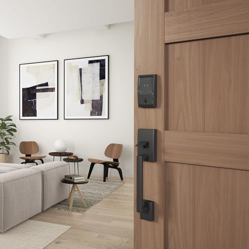 Image of Schlage Encode Plus Smart Wi-Fi Lock for Front Door, Keyless Entry Deadbolt, Unlock with Apple Watch, Built-in WiFi and App Control, Easy Install, Alexa & Apple HomeKit Compatible, Matte Black