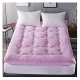 Pinke dicke Bodenmatratze, Futon-Matte mit Doppio-Design, bequem, stilvoll und faltbar