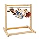SUPERFINDINGS Mini Holzkleiderständer Inklusive 1 Stück 30x18.3cm Kleinem Kleiderständer Und 12 Stück Kleiderbügel Mit Einer Breite von 10cm Kleiderorganizer Für Sammlungen
