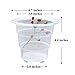 Meshpot 4 Inch Clear Plastic Orchid Pots with Holes - 6 Pack