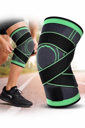 Joelheira de Compressão Ortopédica para Esportes e Recuperação – Suporte para Joelho com Ajuste Confortável, Alívio de Dores, Estabilização Articular, Ideal para Academia, Corrida, Futebol e Uso Diário - Litwod