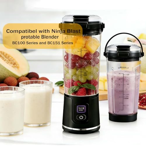 Vaso de repuesto 18oz para licuadora portátil Ninja Blast miniatura 5