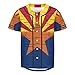 Arizona State Flag Mens Baseball Button Down Jersey Hipster Hip Hop T Shirts