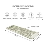 EIOKIT-Silicone-Heat-Resistant-Travel-Mat-Pouch-for-Hair-StraightenerCrimping-IronHair-Curling-IronHair-Curling-WandFlat-IronHair-Waving-Iron-and-Hair-Styling-Tools-1-Pack-Beige