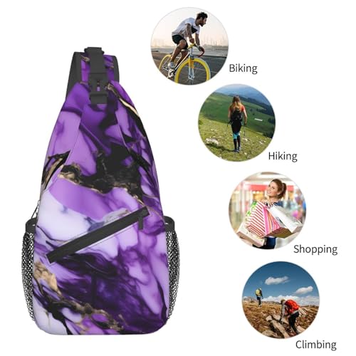 Mochila tipo bandolera negra para senderismo y viaje miniatura 6