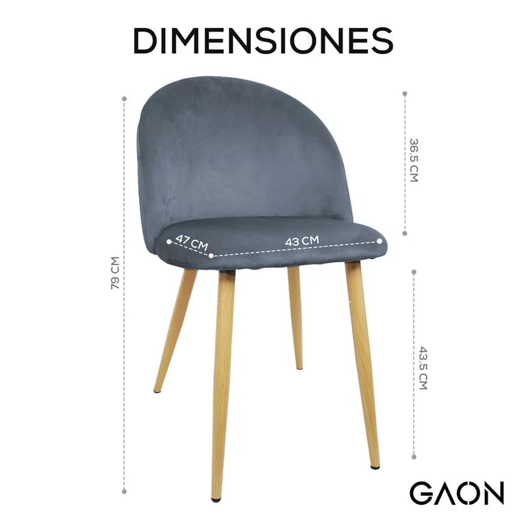 La Mejor Selección de Silla velvet al mejor precio. 21 Imagen adicional