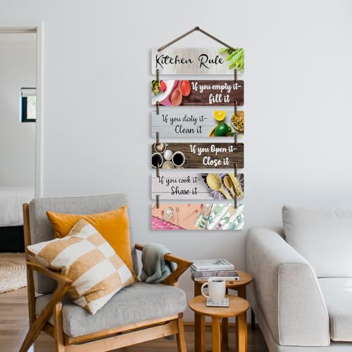 Image of CAPIO ART Welcome Wooden Quote Wall Hanging Decoration Items for Home Decor | Mdf Art for Living Room & Bedroom | Decorative Item for Office & House | Gifts Modern Wood Hanger - Kitchen Role