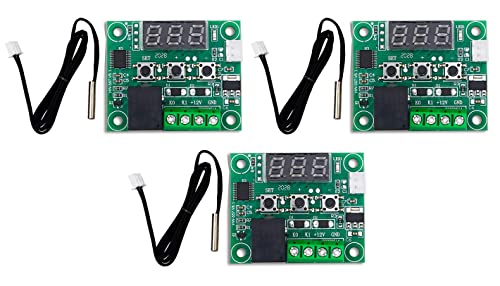 Image of Shockley XH-W1209 50~100 digital temperature controller thermostat (W1209-3 Piece)