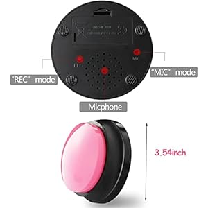   Voice-Recording-Button-Dog-Buttons-for-Communication-Pet-Training-Buzzer-30-Second-Record-Playback-Funny-Gift-for-Study-Office-Home-4-Packs