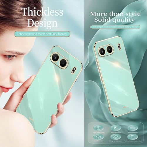 YUECXIN Case for OnePlus Nord 4, Ultra Thin Luxurious Bling Soft Premium TPU Bumper Silicone Elegant Cover - Image 2