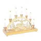 The Christmas Workshop 70780 Wooden Illuminated Candle Bridge / 7 Warm White Candles/Indoor Christmas Decoration/Battery Operated / 36cm x 27.5cm x 5.5cm - Image 10