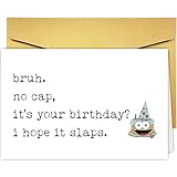 Supoeguk Funny Birthday Card for Teenagers Boy Girl, Teen Birthday Card for Son Daughter, Happy Bday Gifts with Gen Z Slang