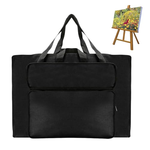 Materiale di alta qualità: questa borsa da disegno è realizzata in nylon e rivestimento impermeabile, leggera e resistente, che può proteggere le vostre opere d'arte dall'erosione dell'acqua.