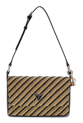 Sac à main GUESS Simona bicolore en toile tressée et finitions impeccables