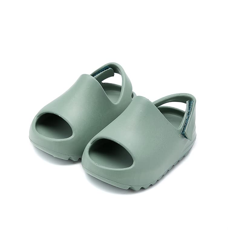 Image of Toddler Little Kids Slides Sandals, Kid Summer Slip On Slides Sandals,Slippers with Strap Anti-slip Water Shoes,Indoor Outdoor Lightweight Slippers Sandals for Boys and Girls