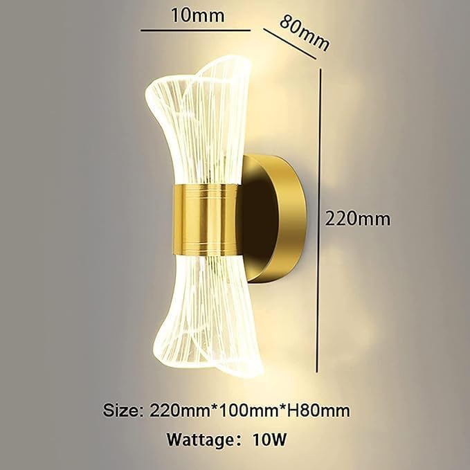 Image of 12 Watt Led Wall Light and Wall scones wall lamp for- Home, Kitchen, Bedside, Bedroom, Living Room, Office, Indoor, Bedside, Mirror Side, Diwali Lighting (wl 001)