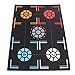 Ylwxzenith Footstep Training Mat Non Slip Dribble Silent Sports Props Ideal for Adults 76x106.7x0.2cm Rubber Material Improves Dribbling Skills