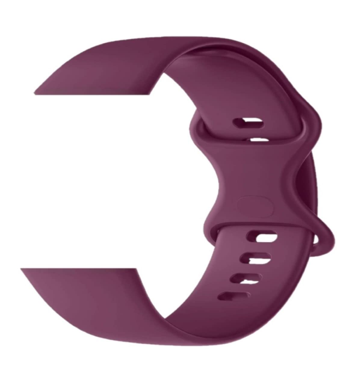 evyuneSilicone Sport Strap for Fitbit Versa 3/Versa Sense/Versa 4/Versa Sense 2 (Watch Not Included) (Small/M, Purple)