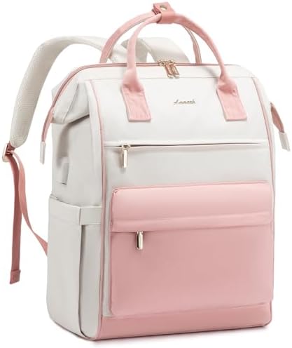 LOVEVOOK Sac à Dos Pour Femme, Ordinateur Portable 15,6 ", Sac à Dos D'école, Sac