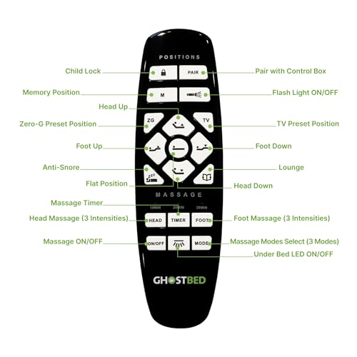 GhostBed Adjustable Bed Frame Split King 14