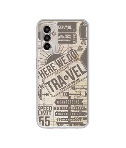 Image of Travel Design Printed Silicon Soft TPU Back Case Cover for Samsung Galaxy M13 4G / F13 4G / F23 4G