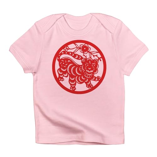 CafePress Zodiac, Year of The Tiger Infant T Shirt Short Sleeve Baby Graphic T-Shirt Petal Pink