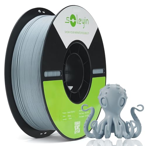 Creality Colorful Soleyin Ultra PLA 3D Printer Filament 1.75mm, 300mm/s High Speed Accuracy +/- 0.02mm, Quick Cooling & 