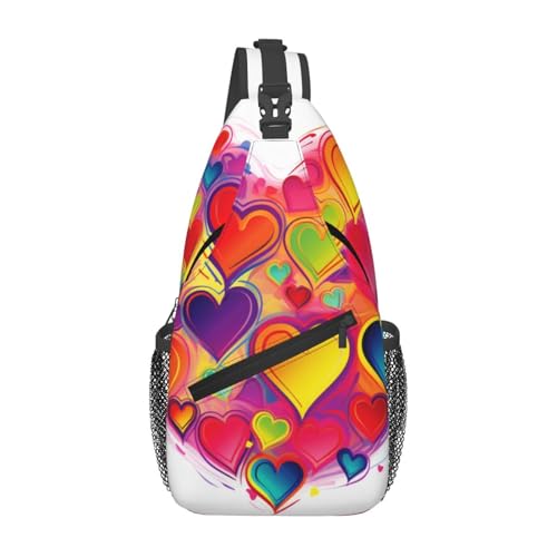 Bolso cruzado tipo sling para hombre y mujer negro miniatura 1
