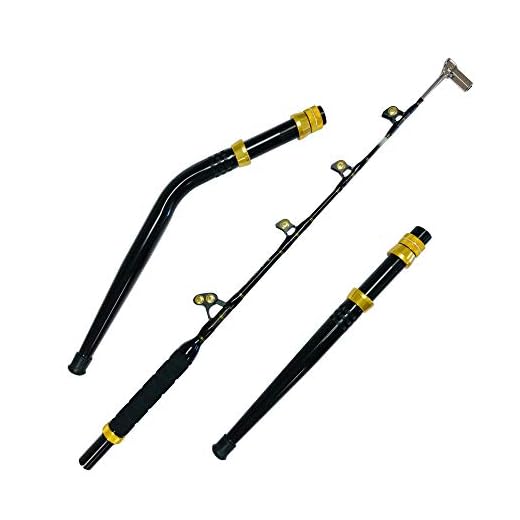 EatMyTackle Deep Drop Trolling Rod | Blue Marlin Tournament Edition (3pc. Swing Tip, 160-200lbs)