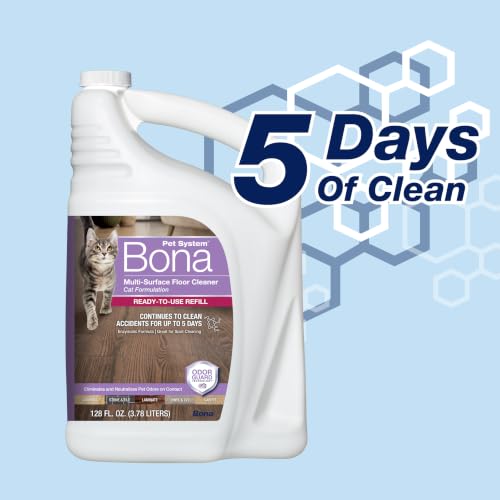 Image of Bona Pet System Multi-Surface Floor Cleaner Refill, Cat Formulation 128oz