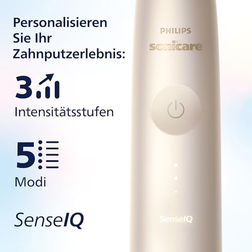 Philips Sonicare DiamondClean Prestige 9900 – Elektrische Schallzahnbürste mit 1x A3 Premium-All-in-One-Bürstenkopf und Ladeetui in Champagner (Modell HX9992/11) – Bild 6
