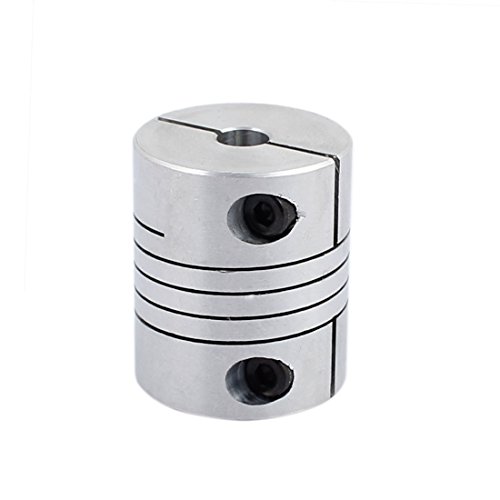 uxcell 6mm to 12mm Shaft Coupling 30mm Length 25mm Diameter Stepper Motor Coupler Aluminum Alloy Joint Connector for 3D Printer CNC Machine DIY Encoder