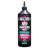 Muc-Off No Puncture Hassle Tubeless Sealant, 1 Liter - Advanced Bicycle Tyre Sealant...