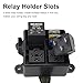 Weasch 12V Pre-Wired Waterproof Fuse Relay Box, 3 Relays and 3 ATC/ATO Blade Fuses, 4-Pin 40A Relay Block and Kit, for Cars Truck Marine Boat Jeep