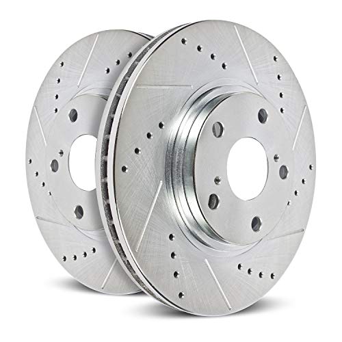 Power Stop AR83086XPR Front Evolution Drilled & Slotted Rotor Pair #1