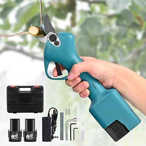 Secateur Electrique Sans Fil, Sécateur électrique de Jardin Avec 2 Batteries Au Lithium 16,8 V 2000 Mah, Coupe-branche électrique Avec Un Diamètre de Coupe Max de 25 mm pour Soulager L'arthrite Cover