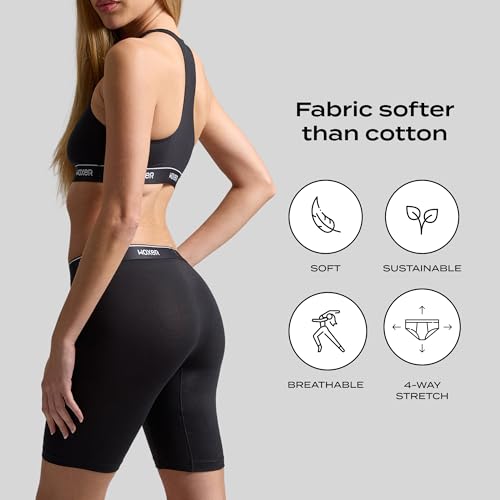 Woxer Womens Boxers - Biker 9" Boy Shorts Underwear for Women - Boxers for Women, Womens Boxer Briefs & Briefs for Women4