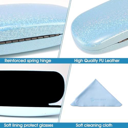 Image of PERFECTSIGHT Hard Shell Eyeglasses Case, Kawaii Protective Glasses Case for Kids, Cute Eyeglass Case for Women Men Girls