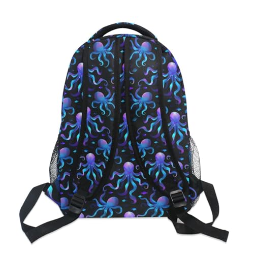 ALAZA Neon Octopus Pattern Kids School Backpack for Boys Girls Teens Bookbag Travel Daypack Bag 16 inch4