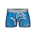 FOCO NFL Men's Officially Licensed Team Color Primary Logo Football Fan Essential Boxer Briefs Underwear - Detroit Lions - X-Large
