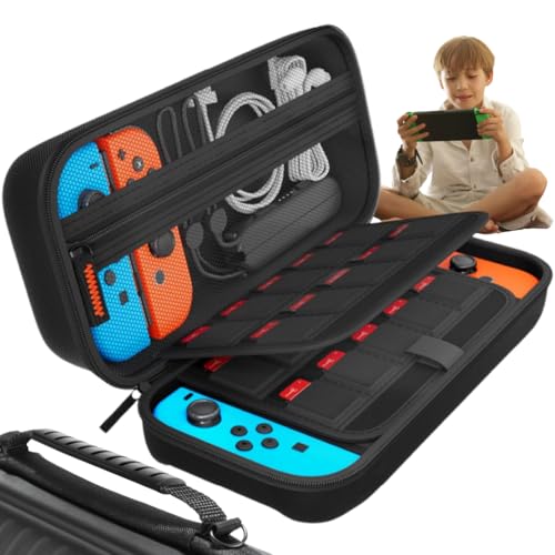 Willow ® Funda para Nintendo Switch 2, Estuche de Transporte con 20 Cartuchos de Juego, Estuche Rigído Portátil Protector para Consola 2025 Nintendo Switch 2