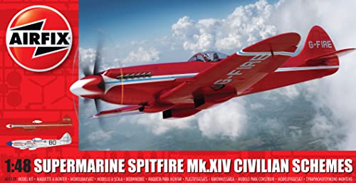 Airfix A05139 Supermarine Spitfire MkXIV Race Schemes Aircraft, 38.1 x 20.32 x 5.08 cm