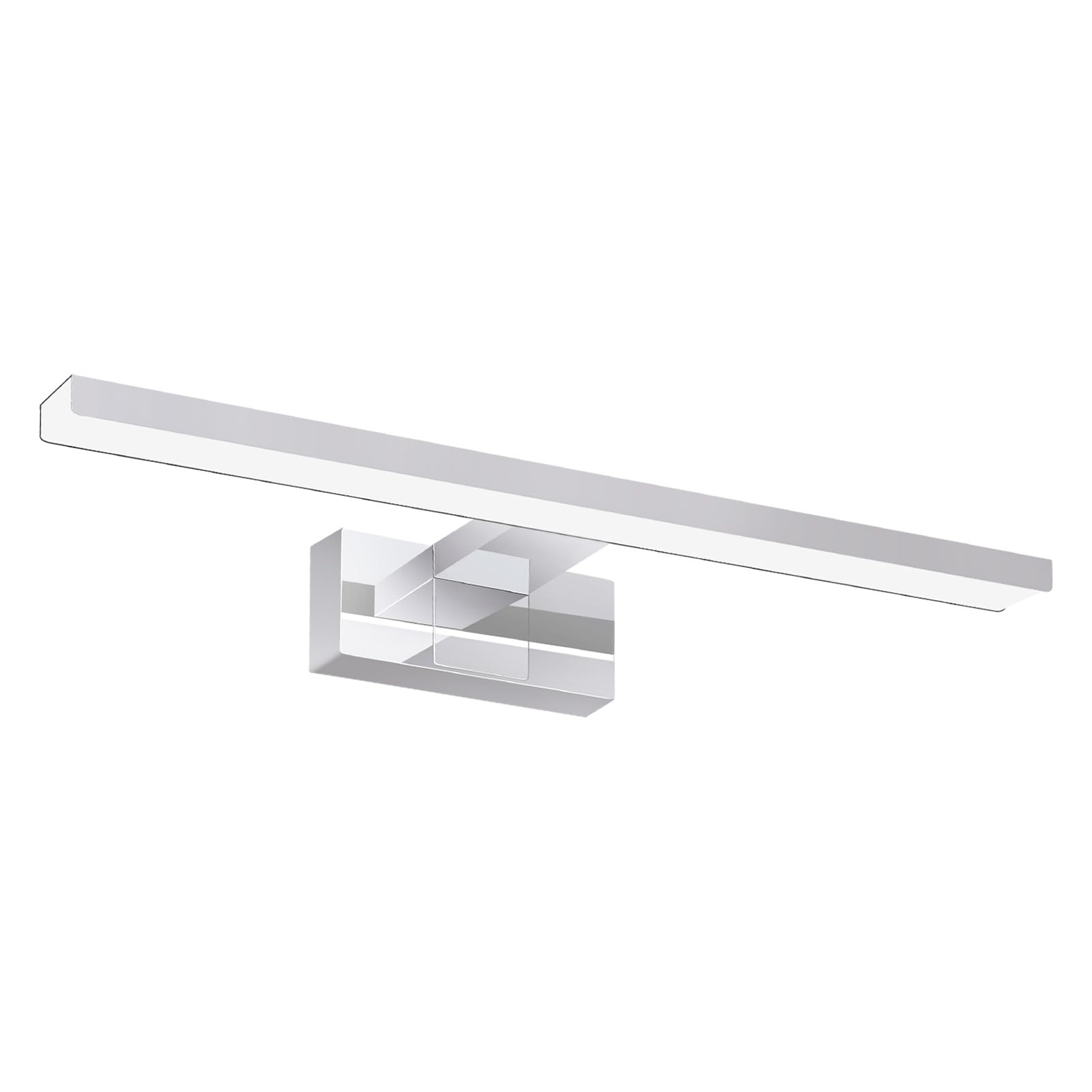Spiegelleuchte Bad Led Spiegellampe - 12W Wandlampe Badezimmer Lampe | Neutralweiße Lichtfarbe 4000K Spiegel Wandleuchte 60cm Modern Chrom Badlampe Spiegelschrank Beleuchtung