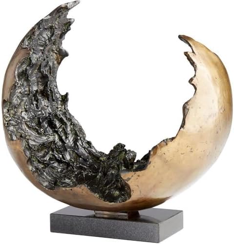 Cyan Lighting 11242 Concentric Chaos - sculpture-12 Inches Tall and 6.75 Inches Wide