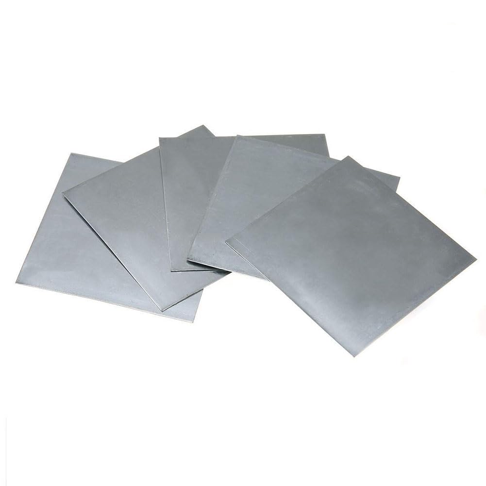5 Stück Reine Zink-Zn-Blechplatte, Metallfolie, Zink-Dachplatten, Dicke 1 Mm, Länge 50/100/150 Mm/150Mm*150Mm*1Mm