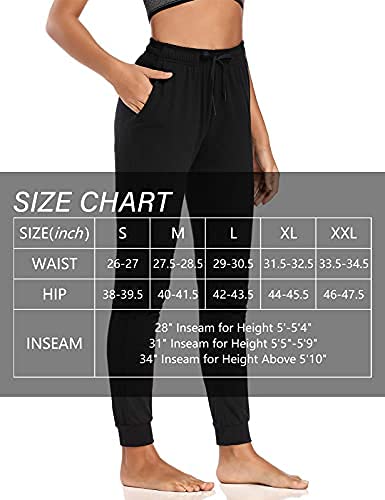 Safort 34" Inseam Regular Tall 100% Cotton Casual Workout Sweatpants With 3 Pockets, Yoga Joggers Pants, Tapered Lounge Cuff Cropped Pants, Light Grey M #TOP4